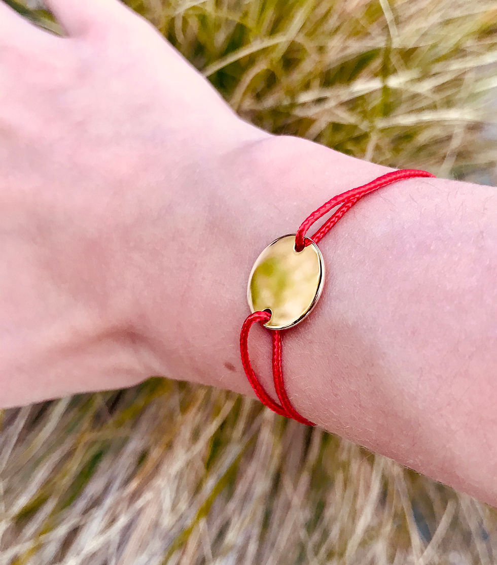 Bracelet Petite Optimiste Médaille en plaqué or 15mm personnalisable Madame Métamorph'Ose