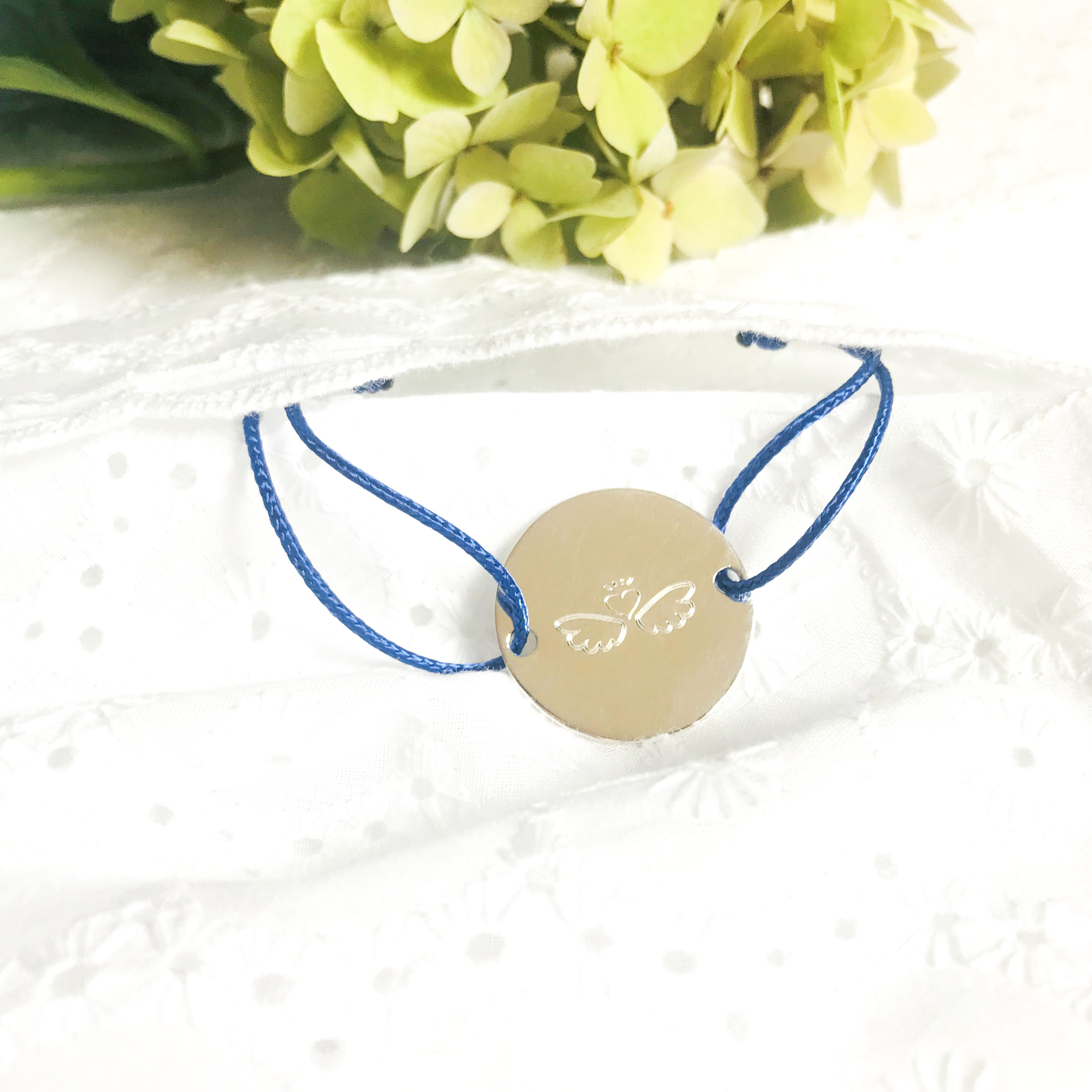 bracelet médaille 25 mm