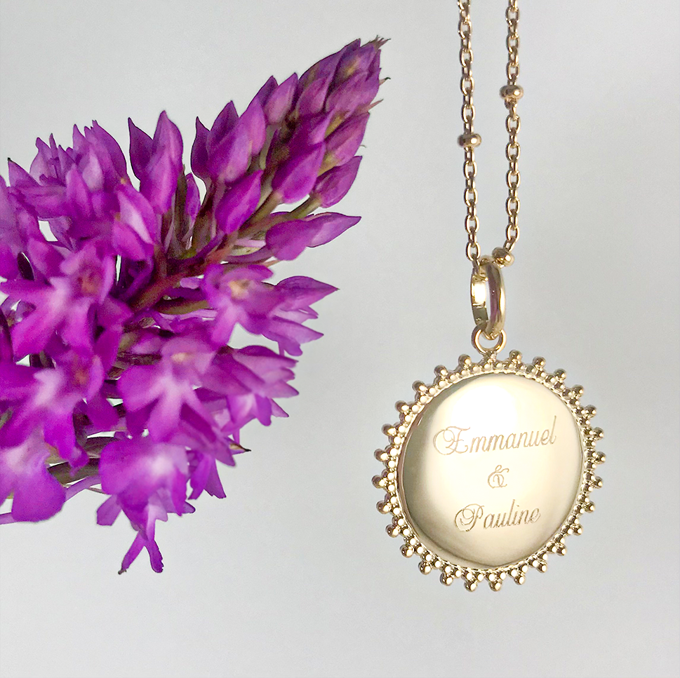 Miniature : Médaille plaqué or personnalisée