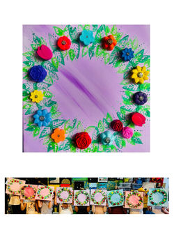 3 D Bild Blumenkranz