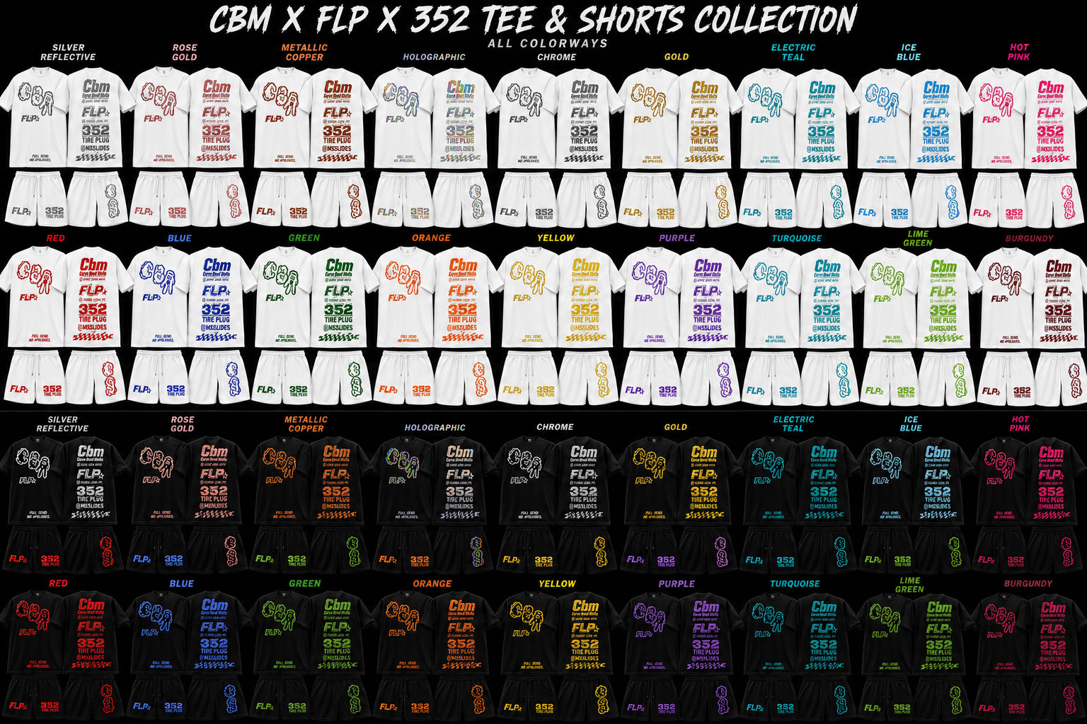 CBMxFLPx352 Tee & Shorts Collection