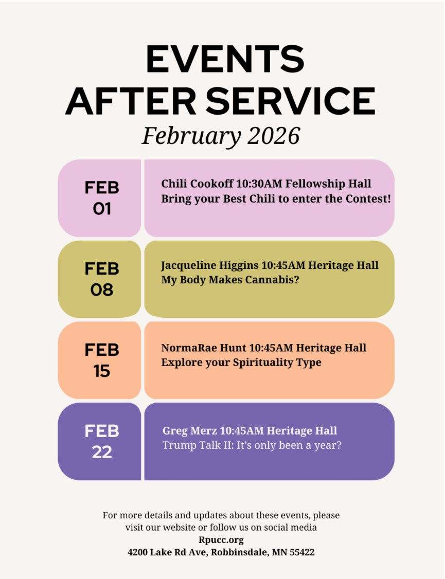 February After Services Events