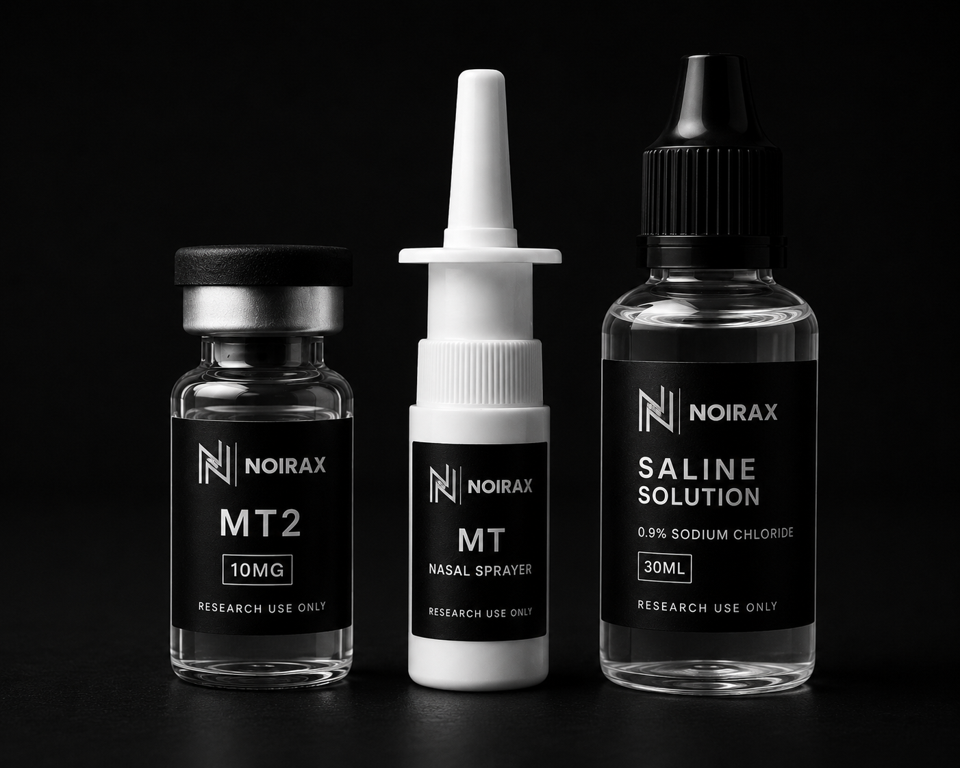 Melanotan II (MT2) 10mg + Nasal Sprayer + Saline Solution