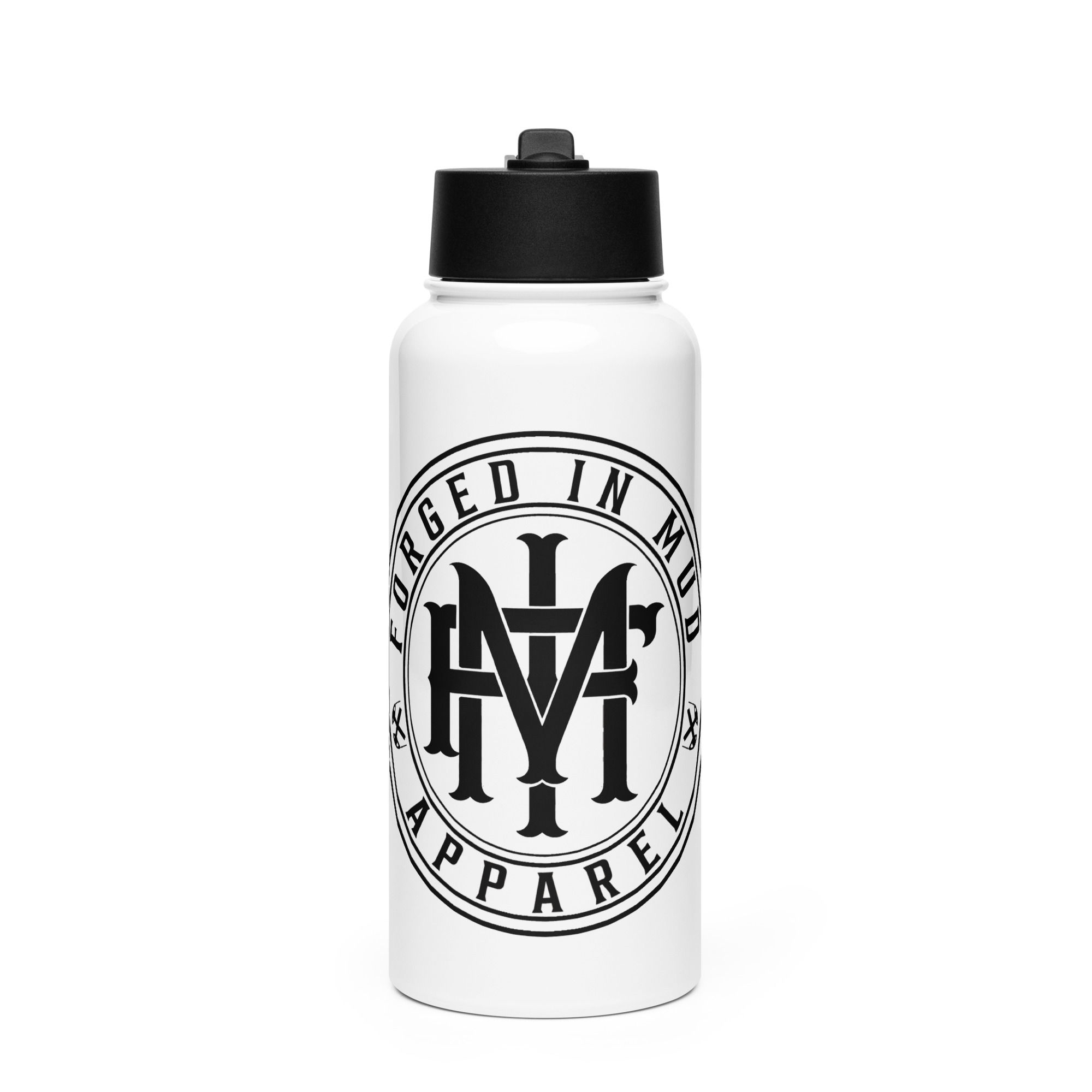 32 oz Stainless steel water bottle with straw lid