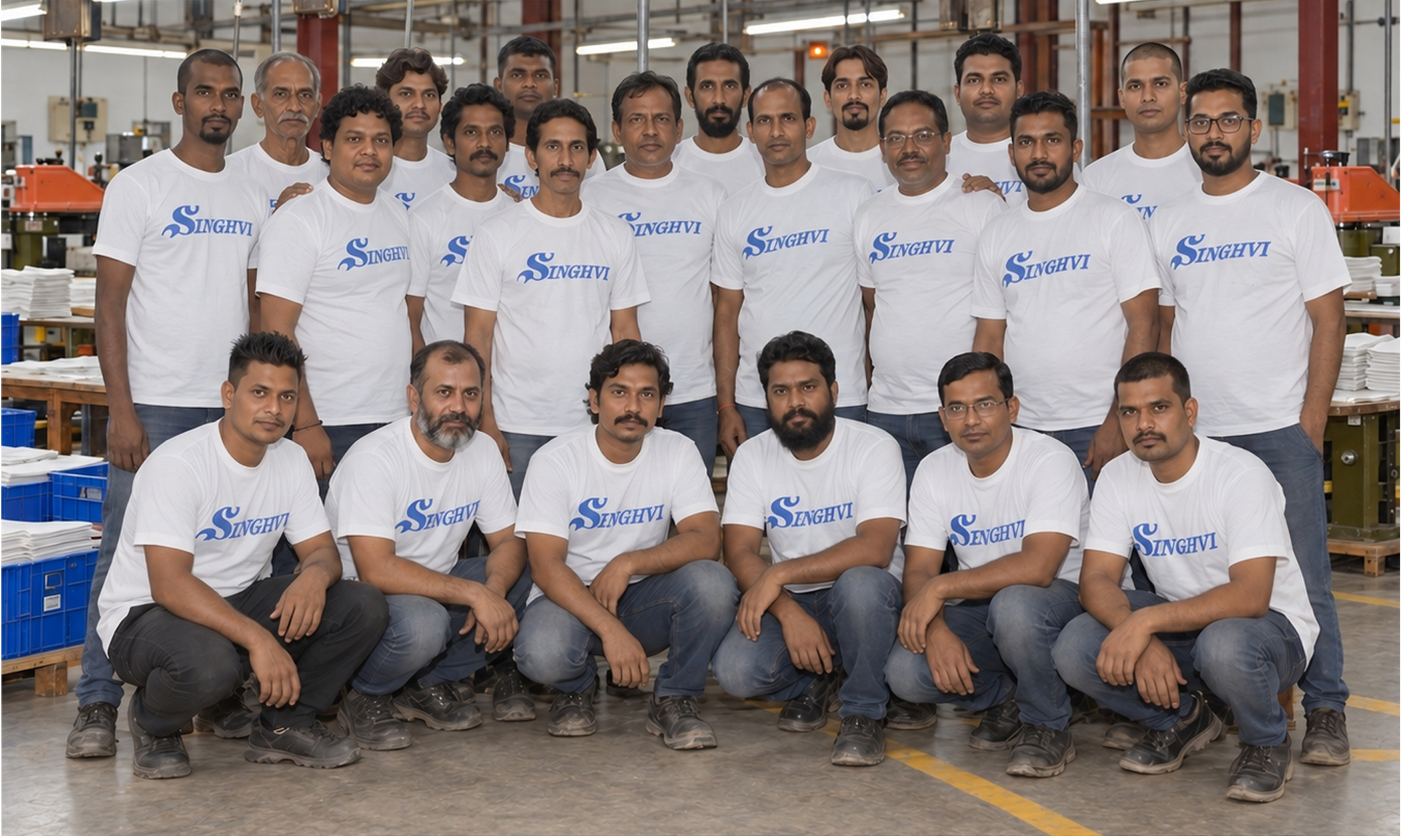 The Kolkata leather-glove manufacturing team