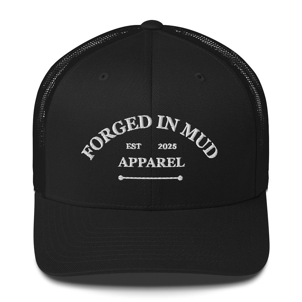"Forged In Mud" Retro Trucker Hat