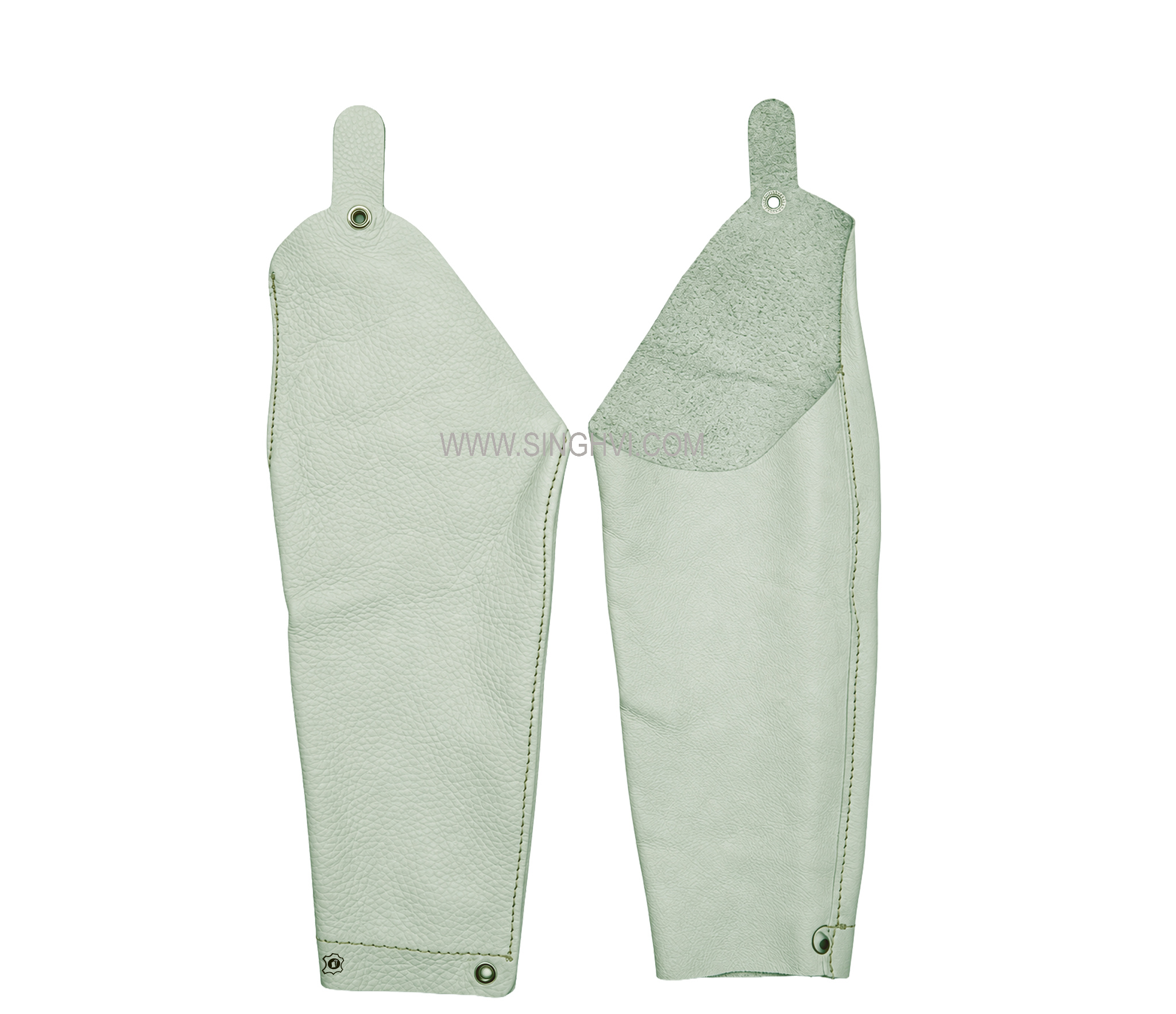 Protective leather apparel: cow grain leather arm guard 56cm. Style: Grain Arm Guard.