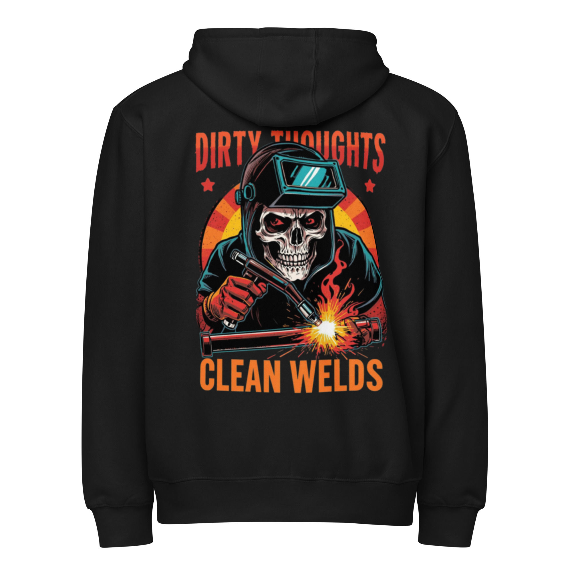 Men's "Dirty Thoughts Clean Welds" Premium Full Zip Hoodie