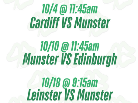 United Rugby Championship as Munster Rugby goes head-to-head with Connacht Rugby
