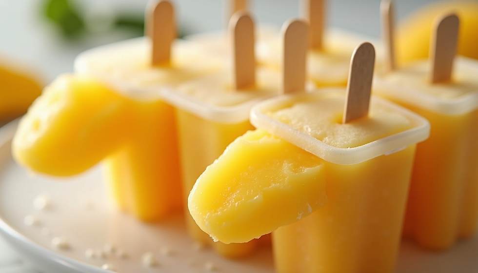 Fruchtig erfrischend: So gelingt das Mango Buttermilch Stieleis im Handumdrehen