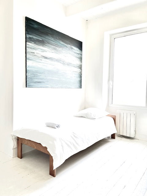 Chambre collective, lit 1 place, vue mer