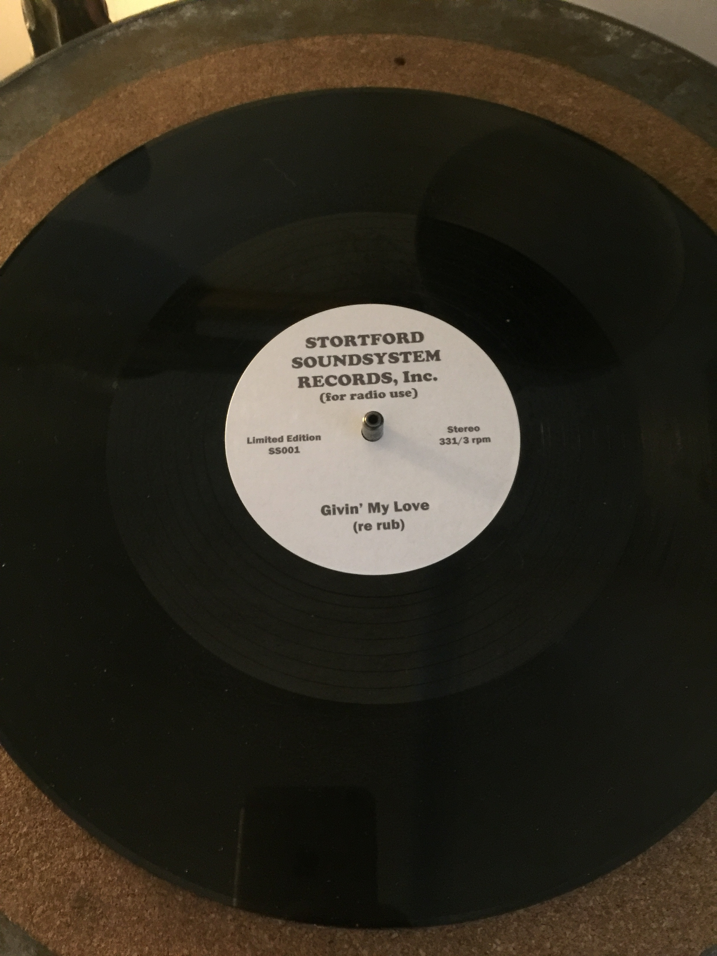 12" LP One Off Vinyl Record Black/Clear