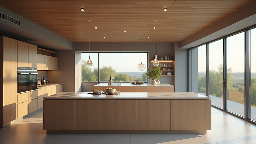 Rendez votre cuisine moderne grâce au rendu 3d cuisine moderne