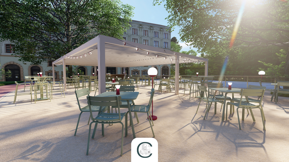 Aménagement d'une terrasse pour un complexe Tennis & Padel en Angleterre