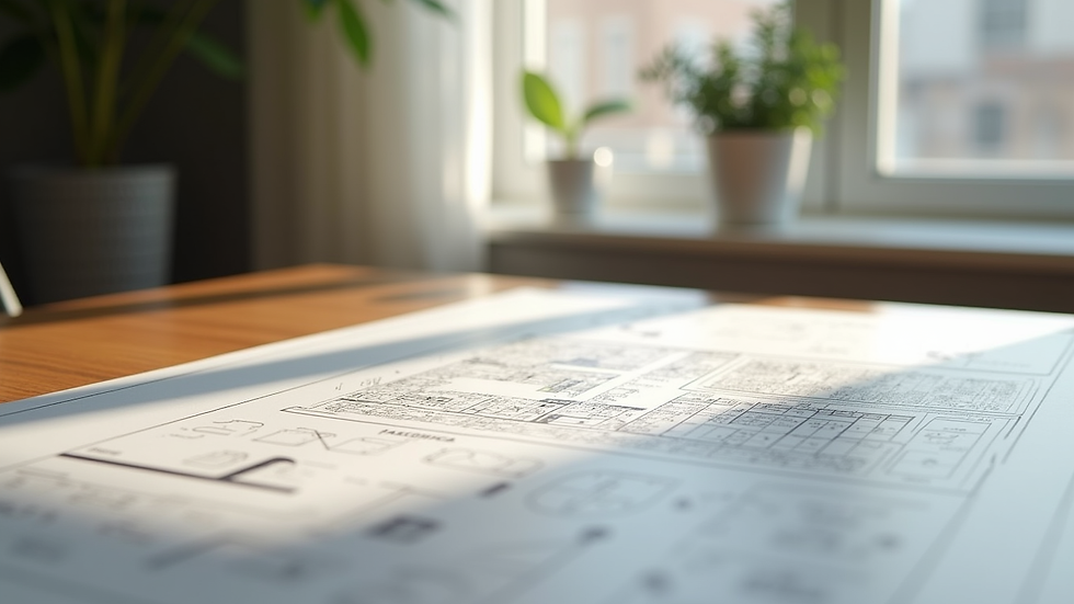 Vue rapprochée d’un plan d’aménagement intérieur sur une table