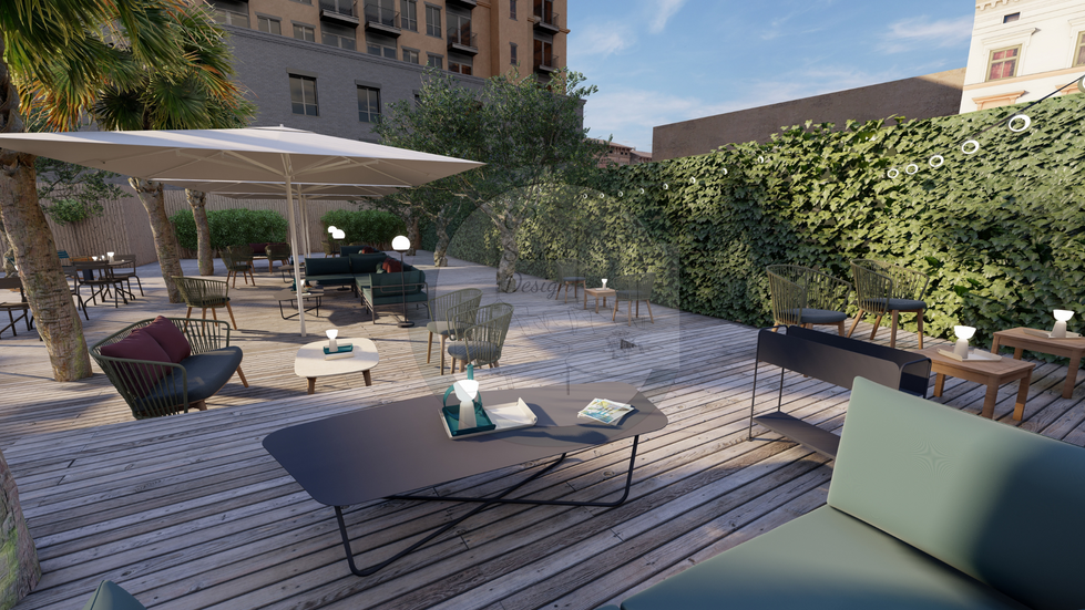 Un espace hybride entre convivialité et farniente