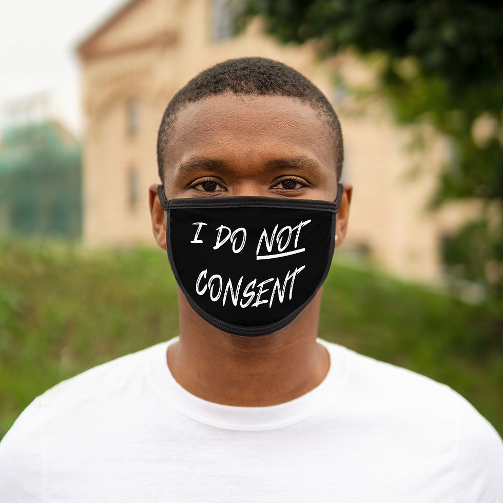 Thumbnail: I Do NOT Consent Black Face Mask