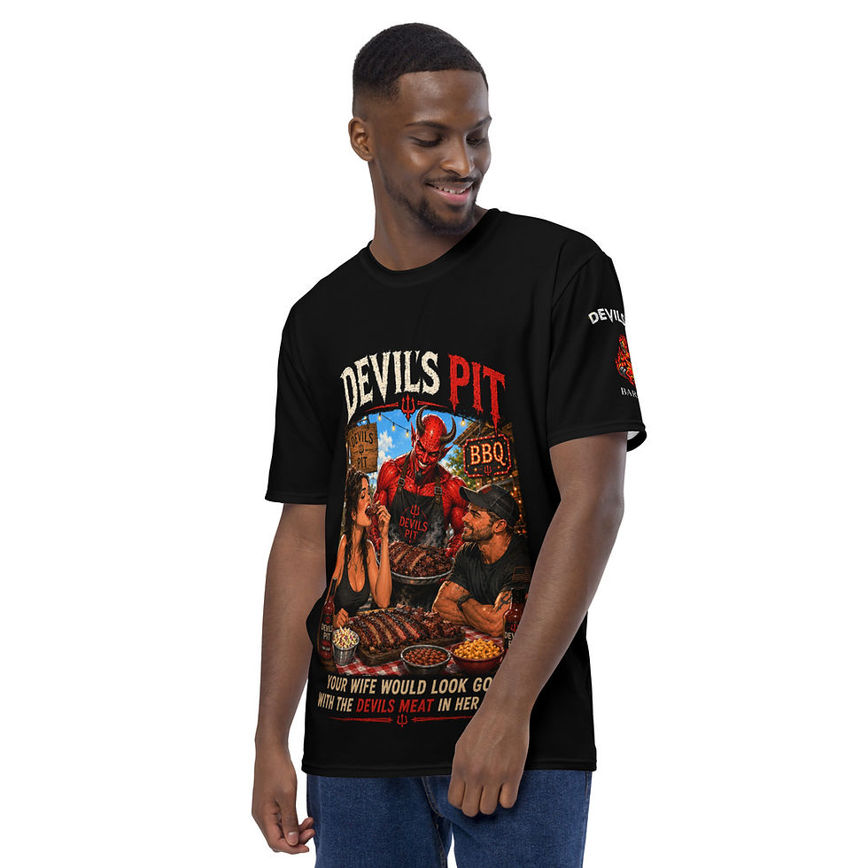 Thumbnail: Your wife would look good with The Devil's Meat in her mouth: Men's t-shirt