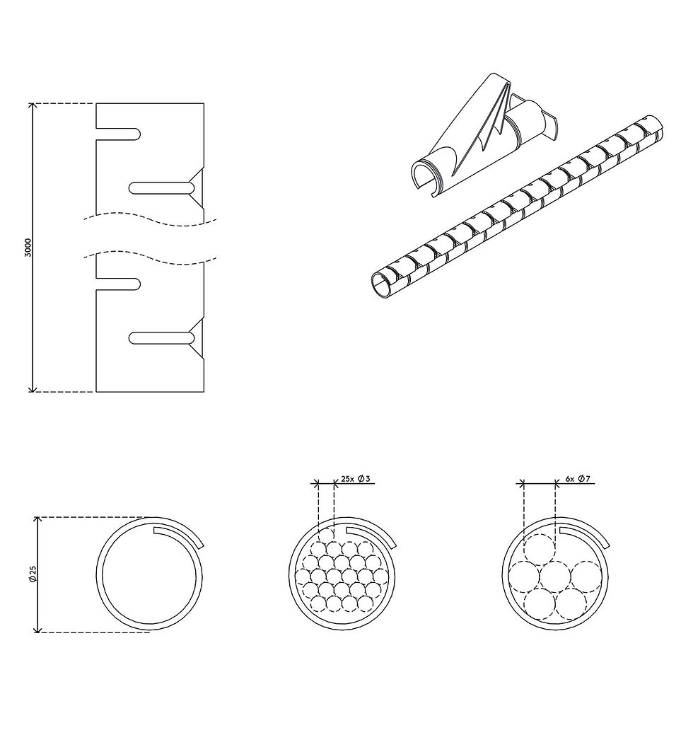 Miniatura: Tubo para cabos ø25mm / 3m - Dataflex