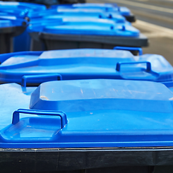 EZ Bin Cleaning stock photo recycle bins