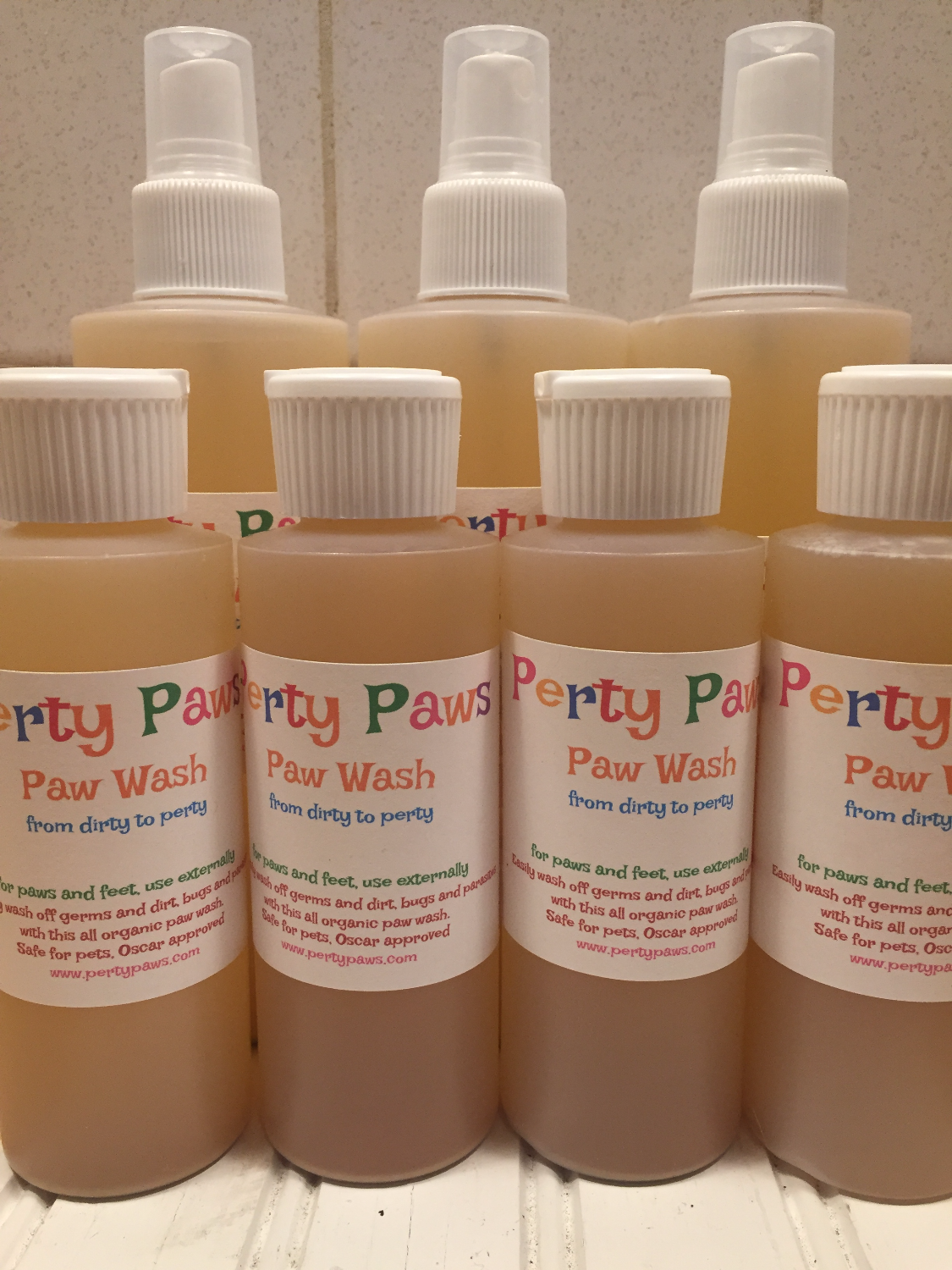 Perty Paws 4 oz traveling bottle