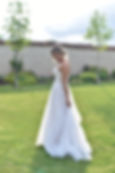 a bride posing at Syrencot, Wiltshire