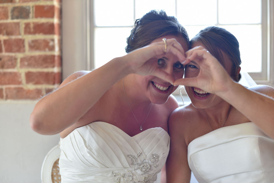 same sex marriage at sopely mill, new forest