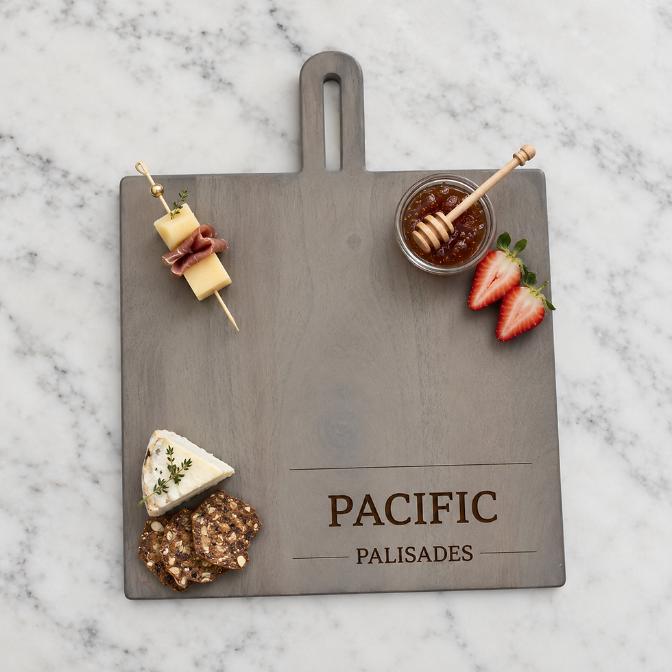 Thumbnail: Modern Grey Acacia Square Board