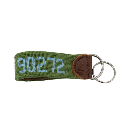 90272 Needlepoint Keychain Green | Palisades Gift Shop
