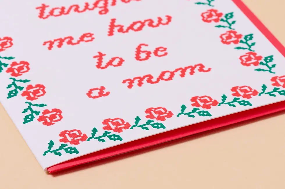 Thumbnail: You taught me how to be a mom - card
