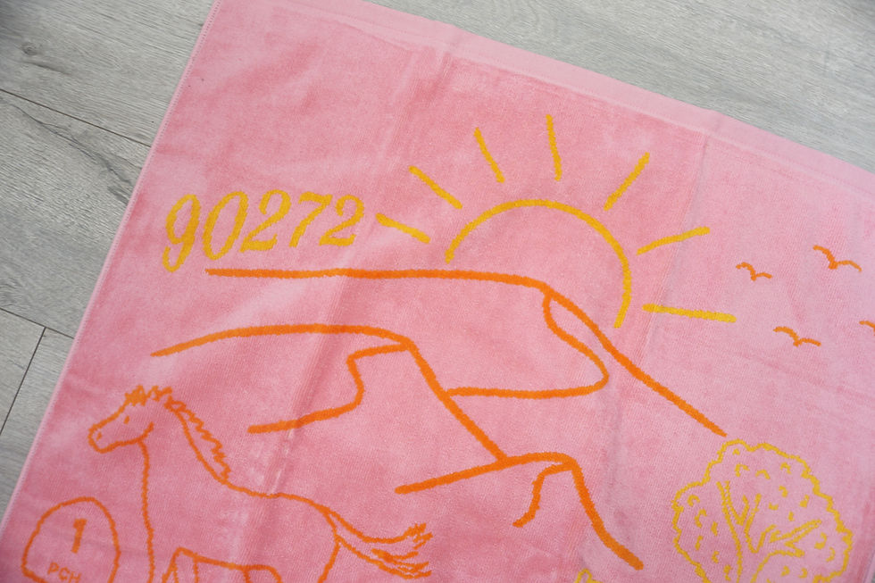 Thumbnail: Luxe Icon Beach Towel Pink