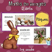 Maths par l'image - Pâques (1re)
