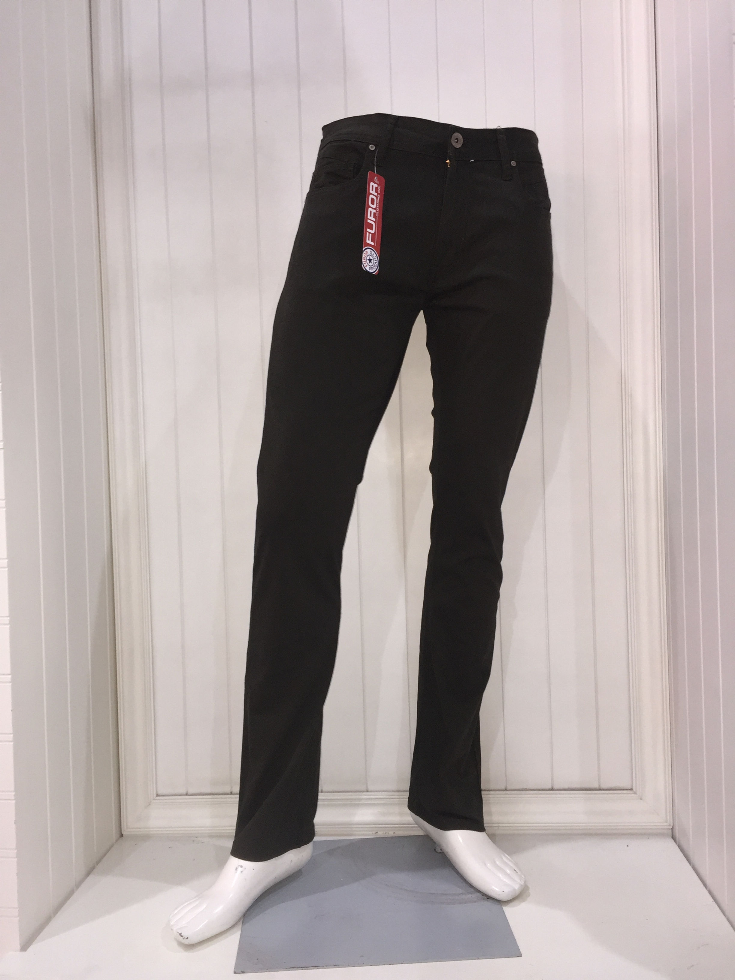 Pantalon Furoro Slim Kimich Stretch, verde olivo.