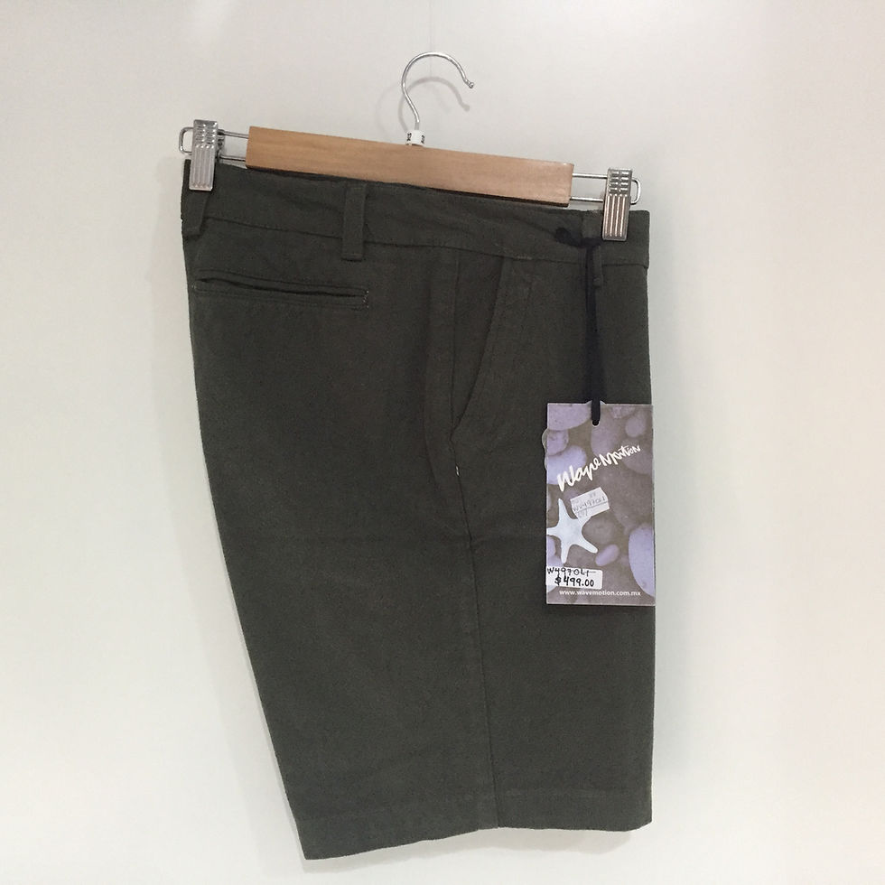 Wavemotion, Verde olivo, Largo: 18"  100% algodón.