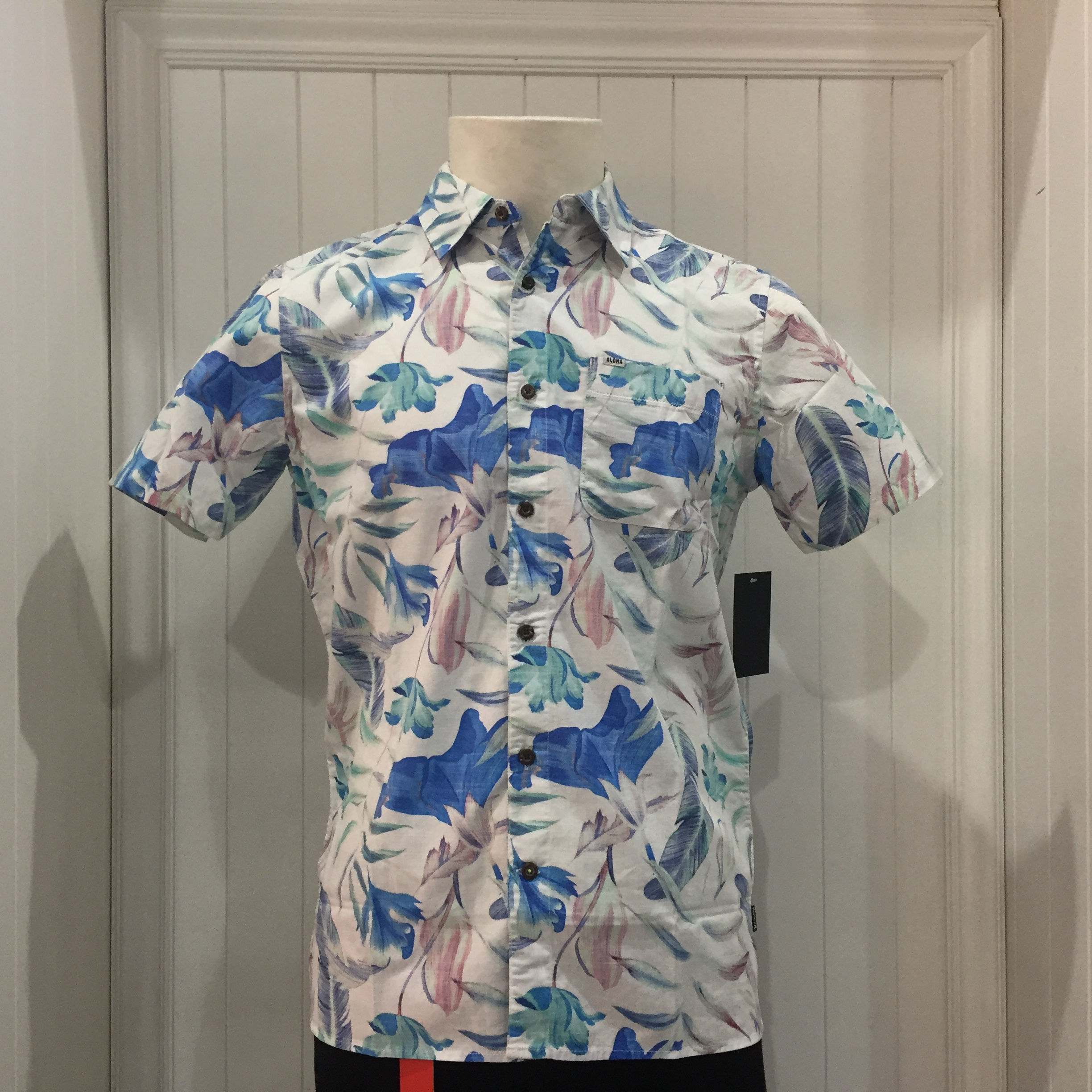 Camisa Hurley Fat Cap, Stretch,100% algodón.