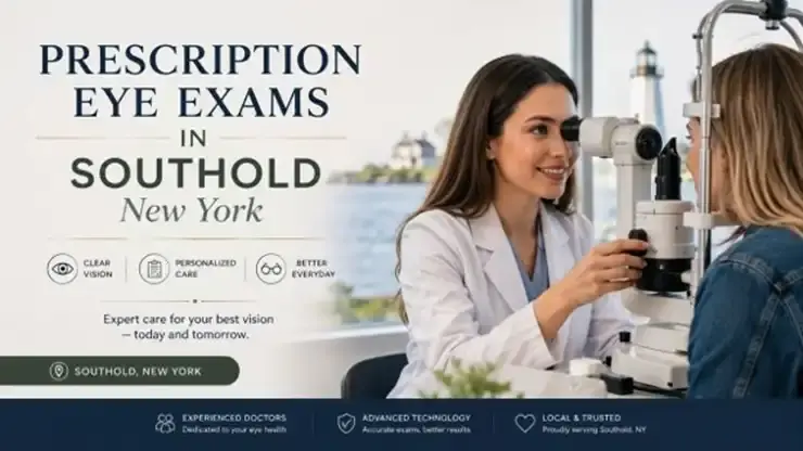 Prescription eye exams in Southold, New York for personalized vision care and comprehensive eye health.