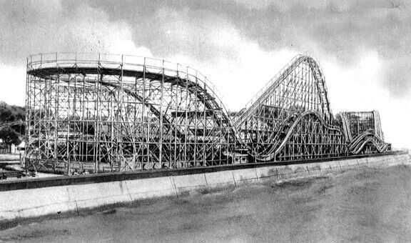 The Comet Roller Coaster at Crystal Beach Amusement Park 1948-1989