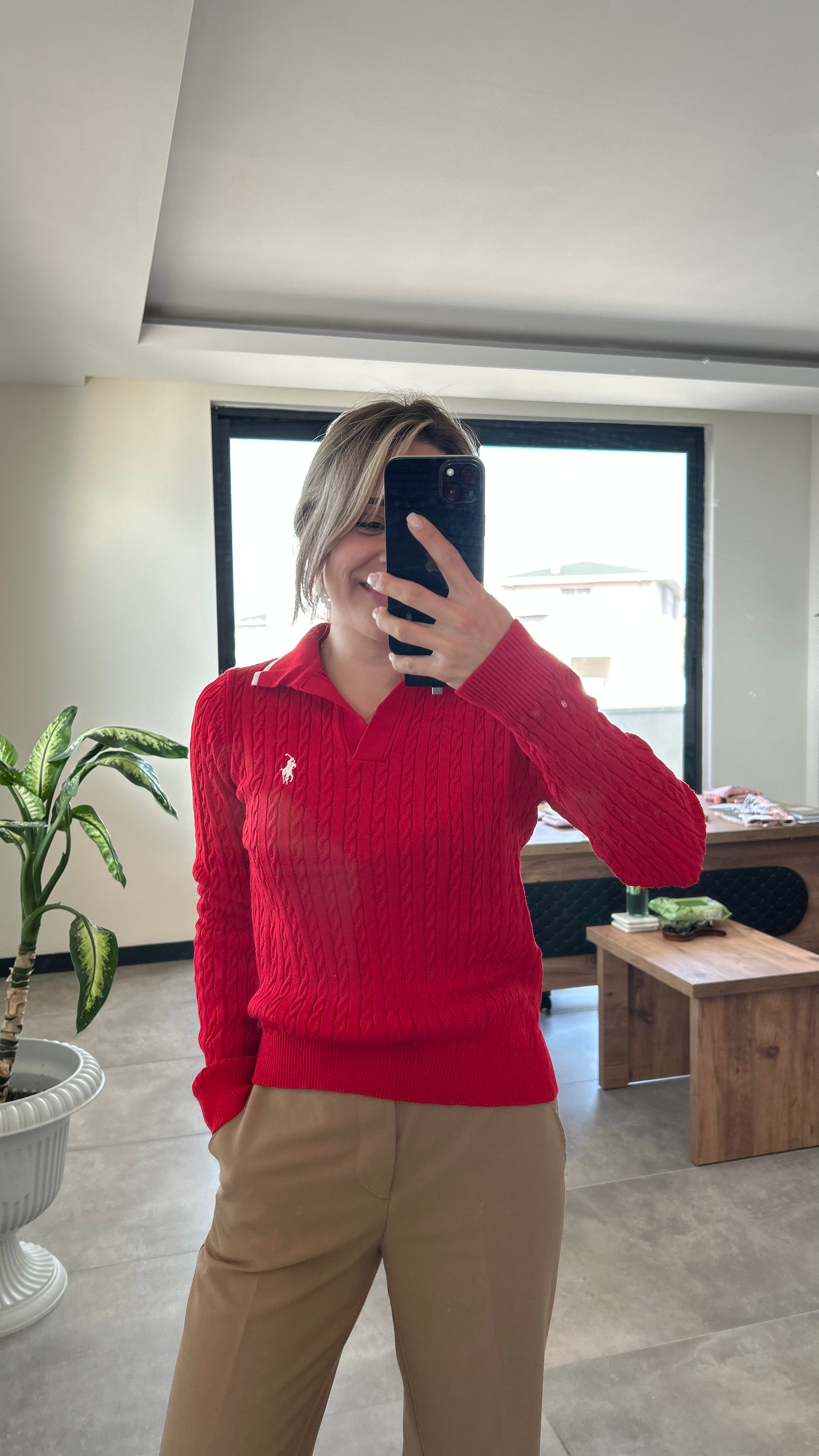 Orjinal Marka Kırmızı Triko