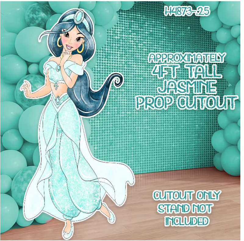 H4873 WATERCOLOR PRINCESS JASMINE PROP CUTOUT