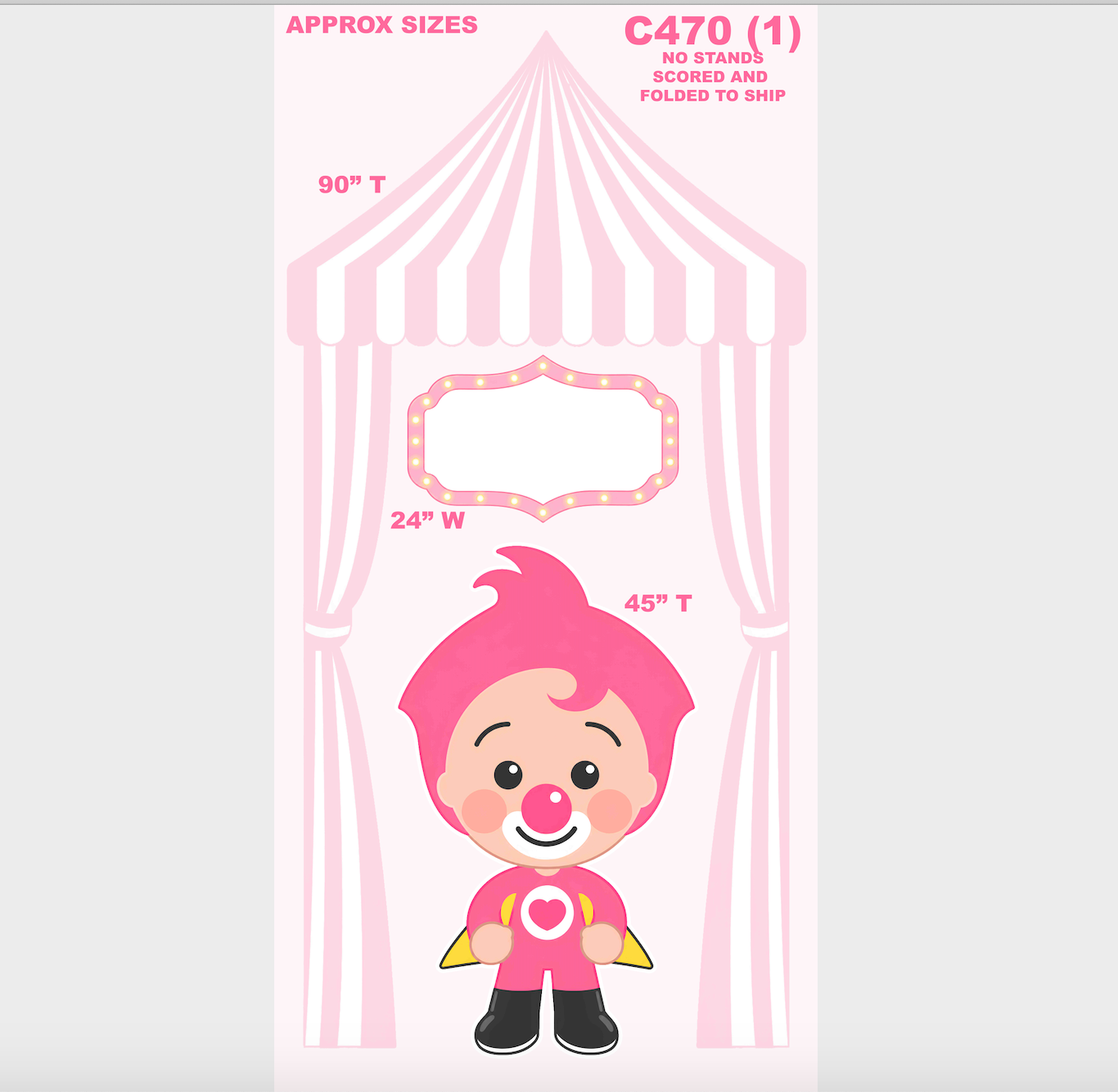 C470 FS PLIM PLIM AND PINK CIRCUS TENT