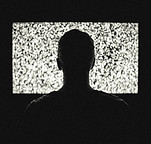 télévision sillouhette