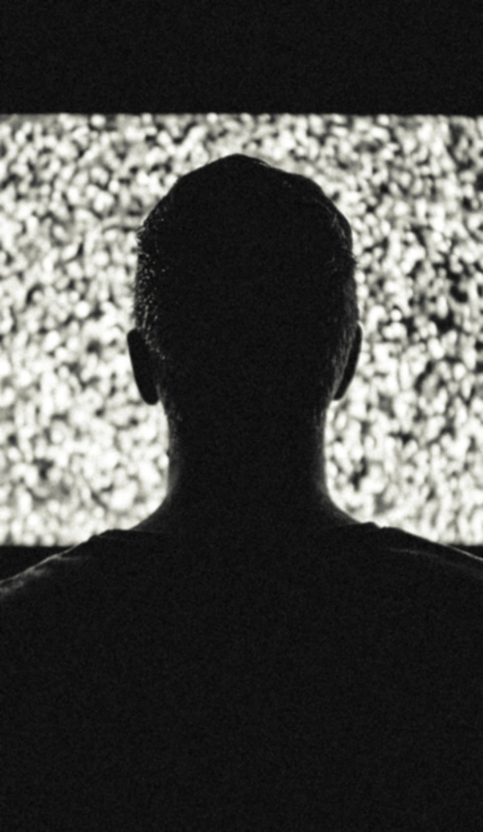 Man Watching Static