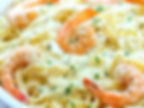 FETUCCINE EN SALSA DE CAMARONES