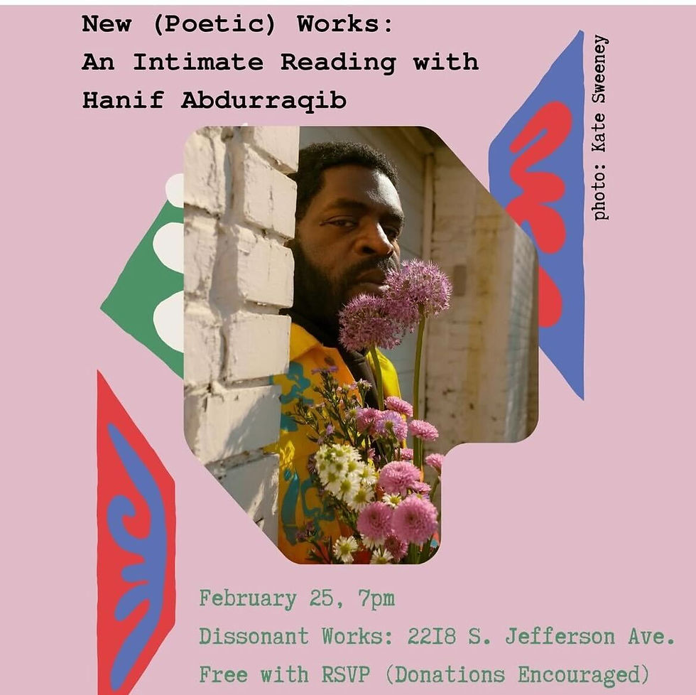 New (Poetic) Works: An Intimate Reading with Hanif Abdurraqib