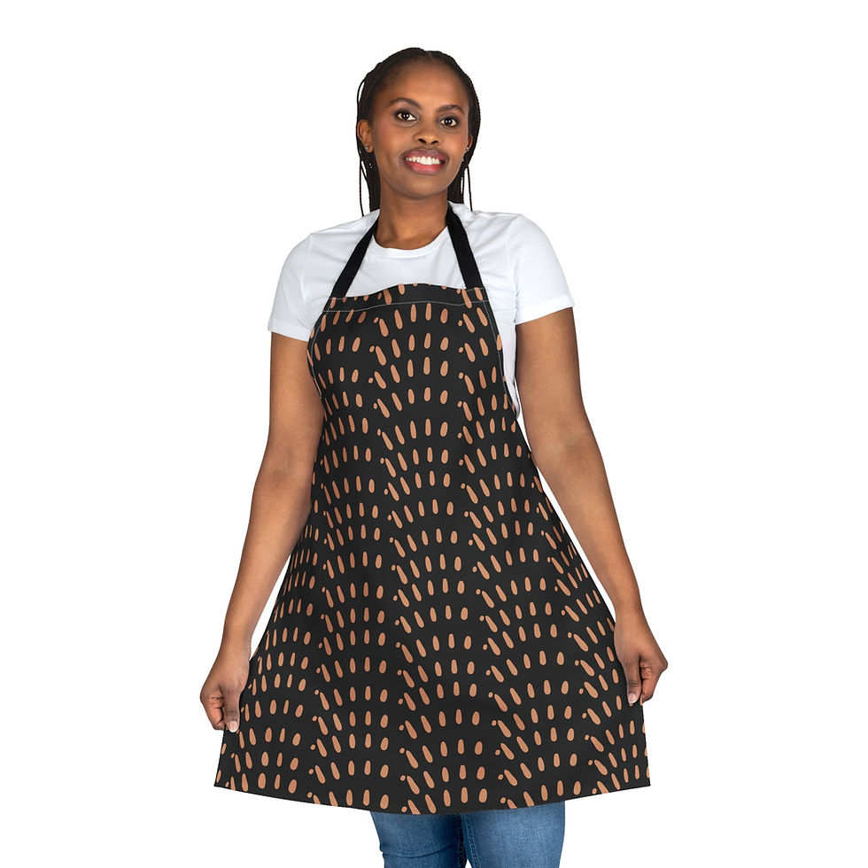 Thumbnail: Artisan Kitchen Apron | Black + Taupe Tribe 