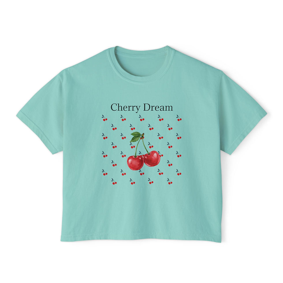 Thumbnail: Cherry Dream Summer Crop T‑Shirt
