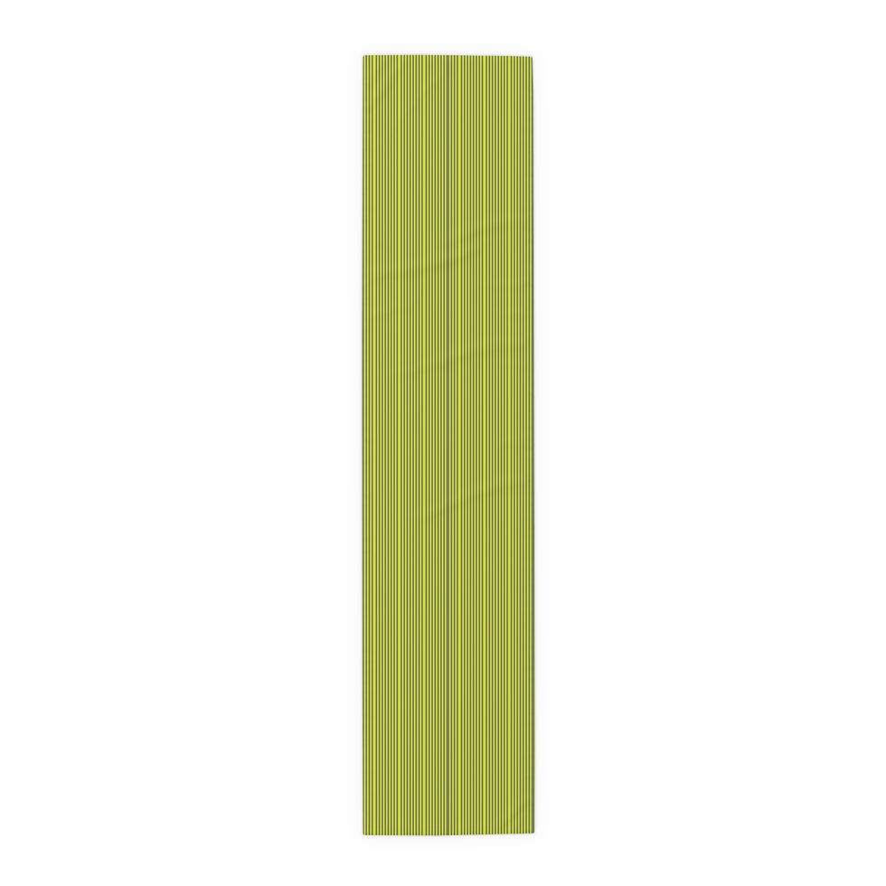 Thumbnail: Olive Striped Dining Table Runner 