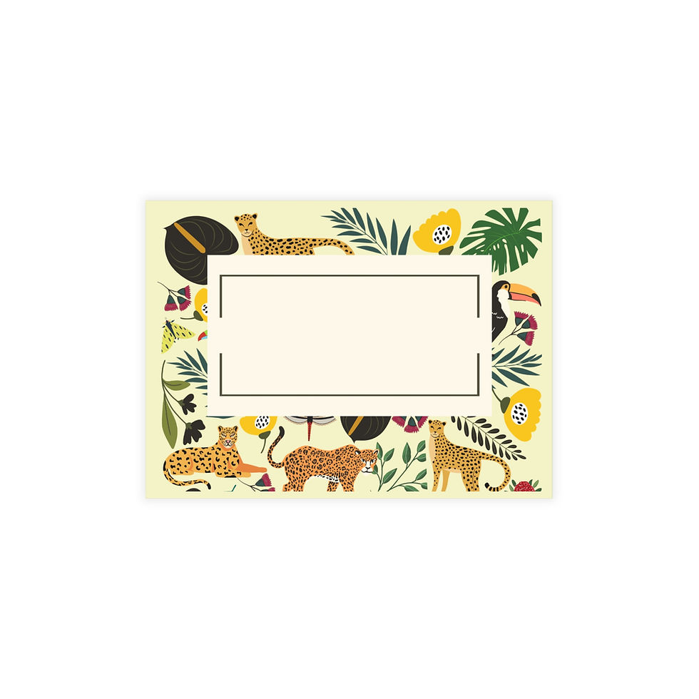 Thumbnail: Cheetah Grove Table Place Cards