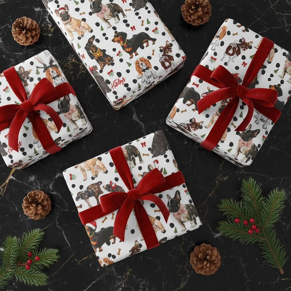 Doggie Holiday Wrapping Paper