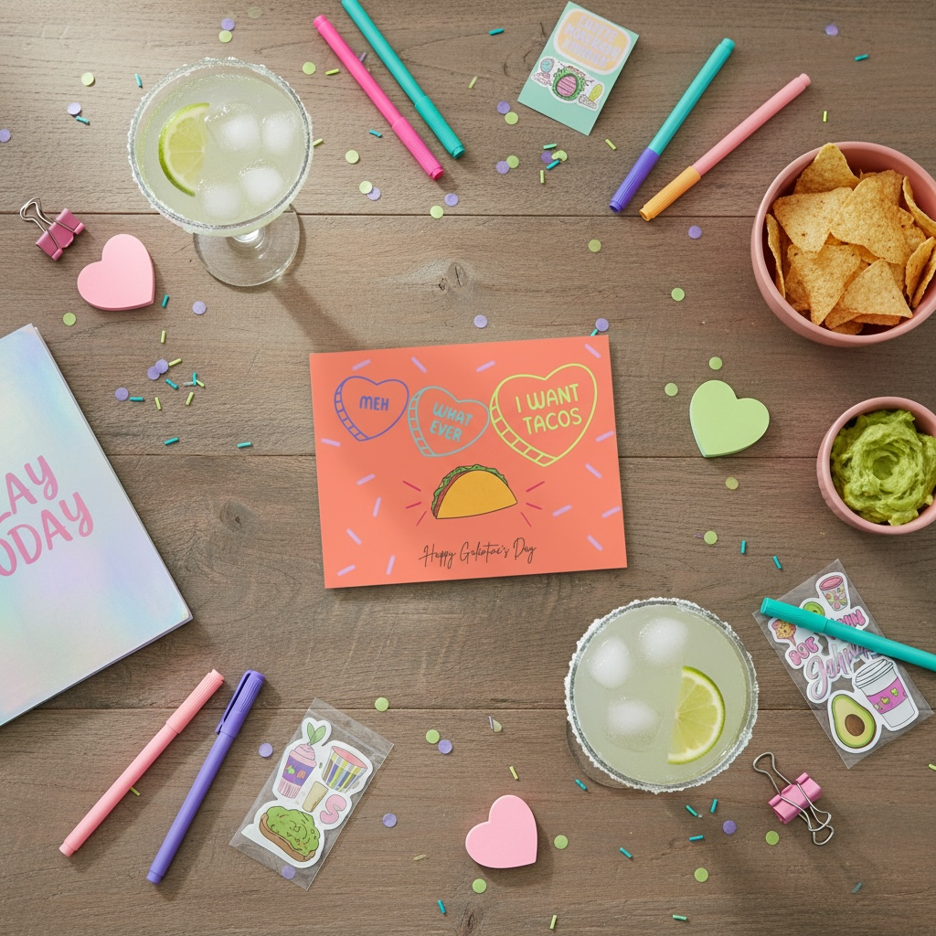 Taco Galentine Greeting Card Sets